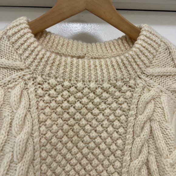 NWOT Athena Designs Irish Handknit 100% Pure Wool Sweater - Picture 3 of 6